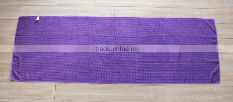 Wholesale Eco-friendly comfortable yoga towel With Silicone Dots HU ZHOU