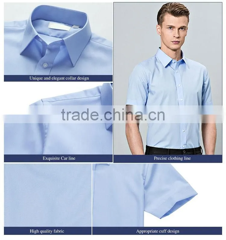 Wholesale Models Solid Color White Or Black Fancy Design Men Shirt