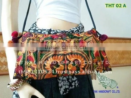 Thai Embroidered HMONG Hill Tribe Shoulder Hand Bag