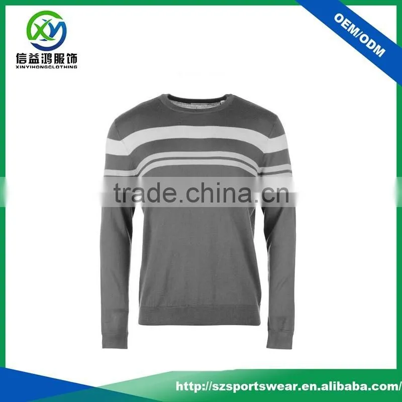 Hot Sale Warm Design Golf Knitwear , Cotton with Acrylic Men O-Neck Sweater
