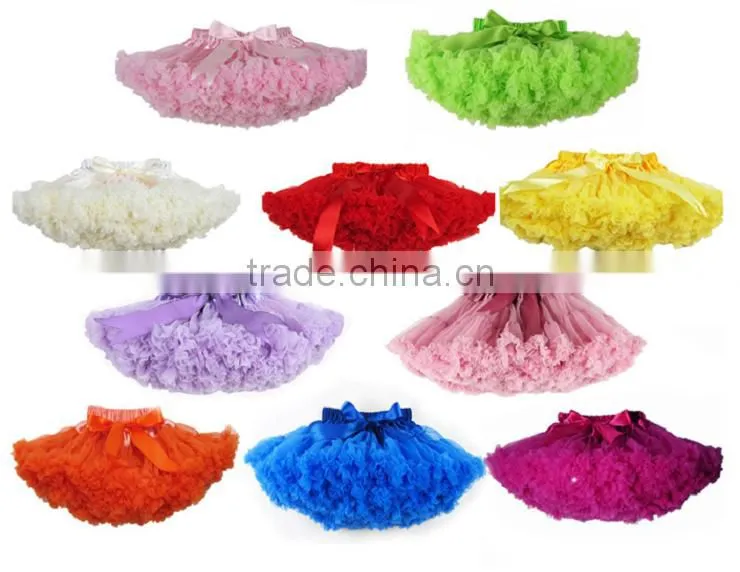 Persnickety Toddler Girls Ruffle Skirts Outfit Baby Girls Chiffon Pettiskirt With White Vest Set Tank Top Fluffy Pettiskirt
