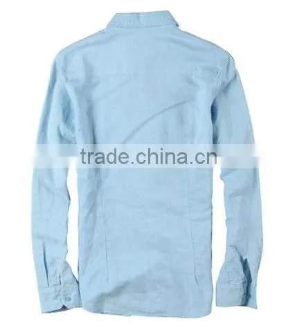 latest man's new fashion linen casual shirt
