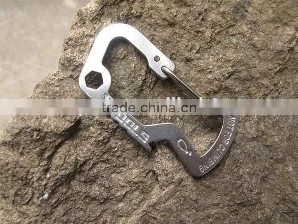 Survival Gear Mini Carabiner Keychain Multi Tool Kit Key Chain