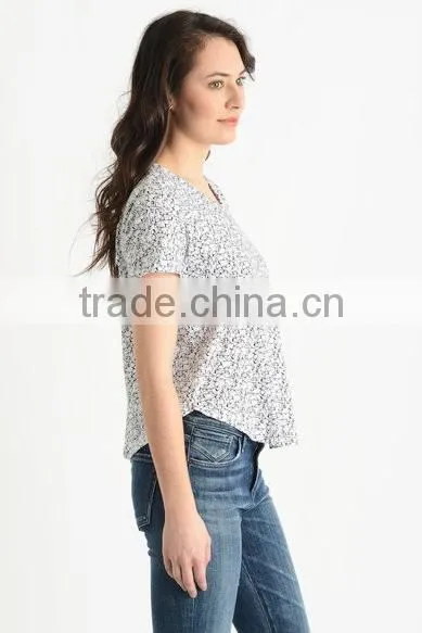 Custom Womens Spectacles Printed T-Shirts,Short sleeve Cotton printed T-shirts for women