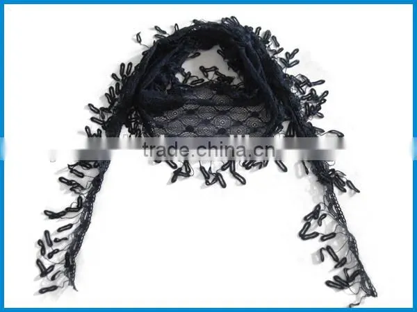 Elegant women's high fashion beautiful lace yiwu scarf