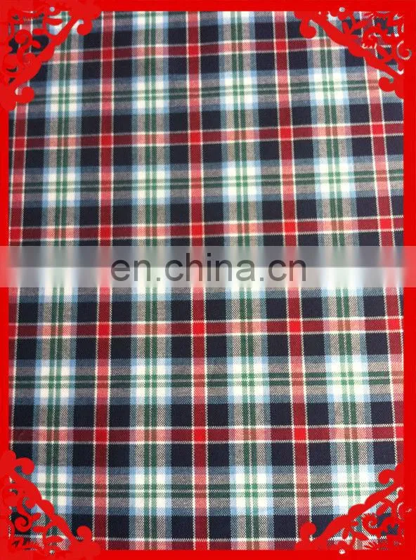 2014 fashion latest new Italy design pattern 100%cotton poplin check cvc t/c yarn dyed fabrics for shirt