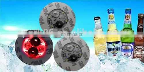 cheapest led glow bottle sticker light up coaster led party supplies
