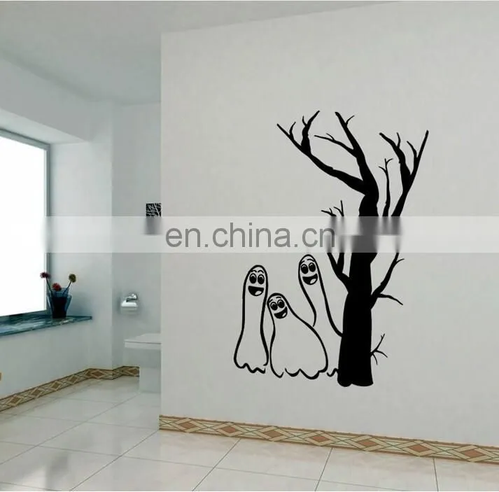 Halloween Theme Ghost and Tree Window/Wall Sticker Halloween Decoration Home Decoration