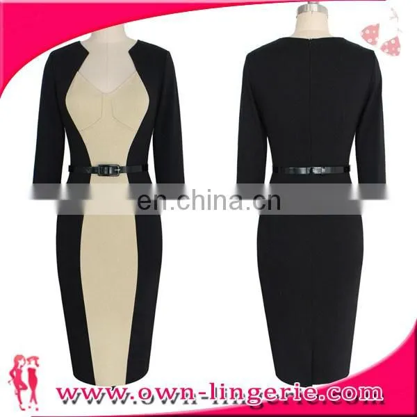 Wholesale rockabillie dress Blue Evening Dresses For Middle Aged Women Fashion Dress Vintage Rockabilly