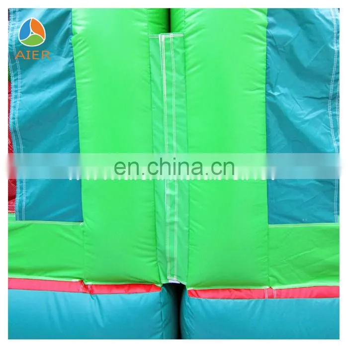 Happy Gator inflatable tunnel obstacle course with slide
