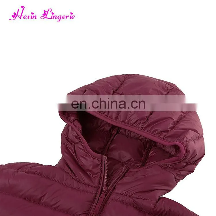 Bulk Stocks Women White Duck Light Weight Packable Down Jacket For Winter