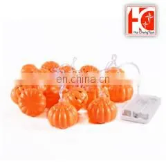 halloween decorative pumpkin led string light up toys with 16pcs