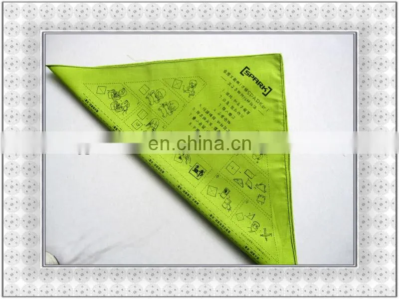 2014 21*21 Inches cotton Square Bandana/Multiscarf Supplier