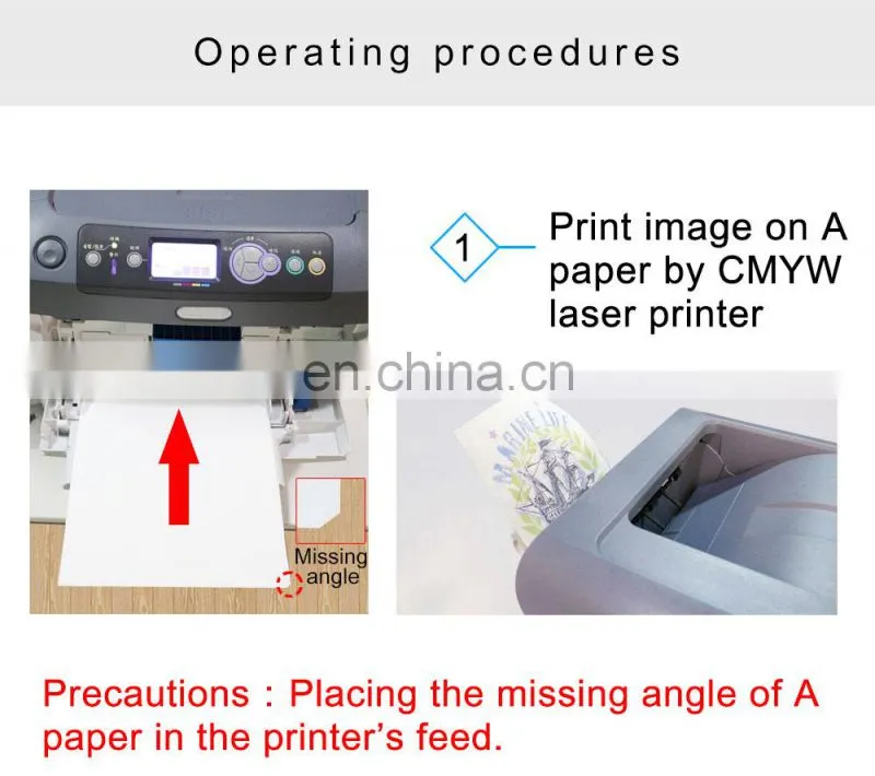 i-transfer dark no cut A4 laser transfer paper