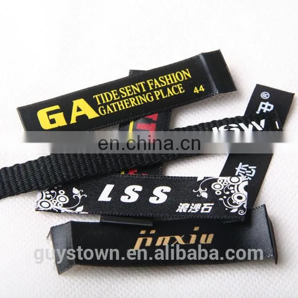 custom silk screen printing size main label for garment