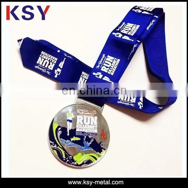 Custom metal medal for wholesale price with lanyard