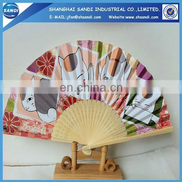 promotion wooden fan handle