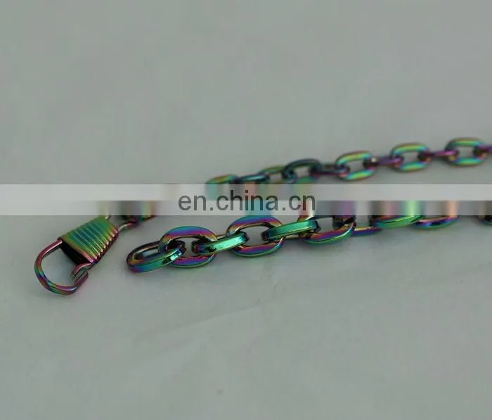 manufacturer supply metal snap hooks with chain for bag handle