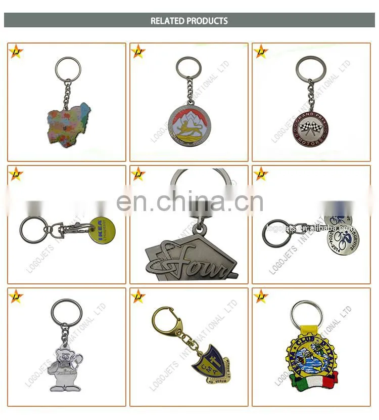 Merchandising promotional gift metal keychain/pvc keychain,zinc alloy keychain