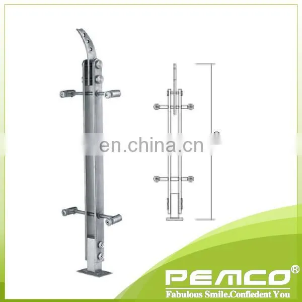 Mall/Company Use variety design stainless steel stair railing post