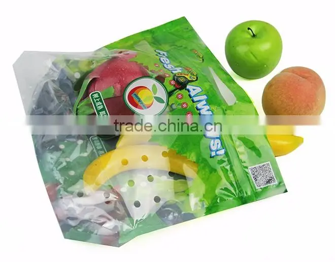 100% virgin fresh packing banana plastic bags from China with hang hole