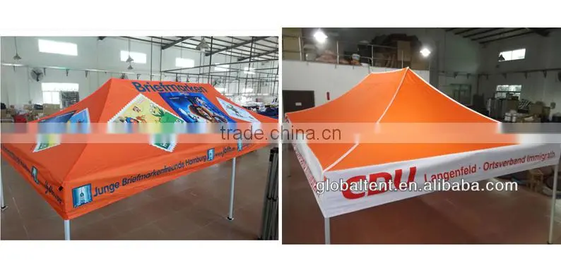 Custom Print Aluminum Pop Up Marquee Tent 3x4.5m ( 10ft X 15 ft), printed canopy & valance