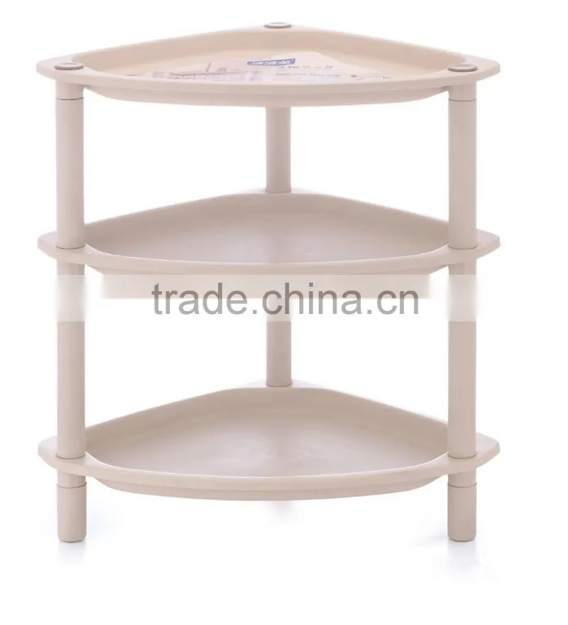 Plastic bathroom storage holders/4 layer plastic storage holders/household plastic items With wheels