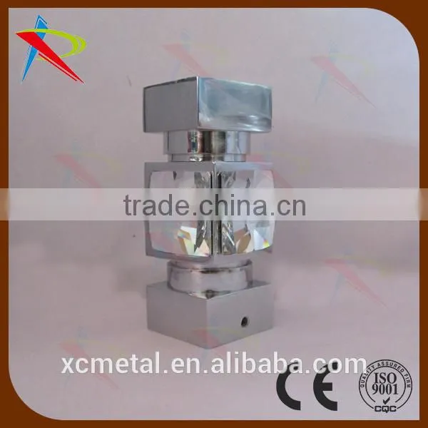 New design window curtain model finials with aluminum&crystal material