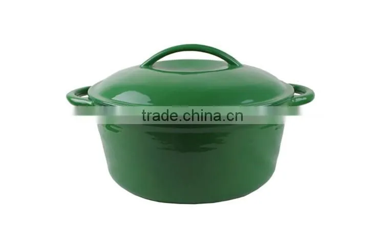 Multi Color die cast iron enamel coating pot