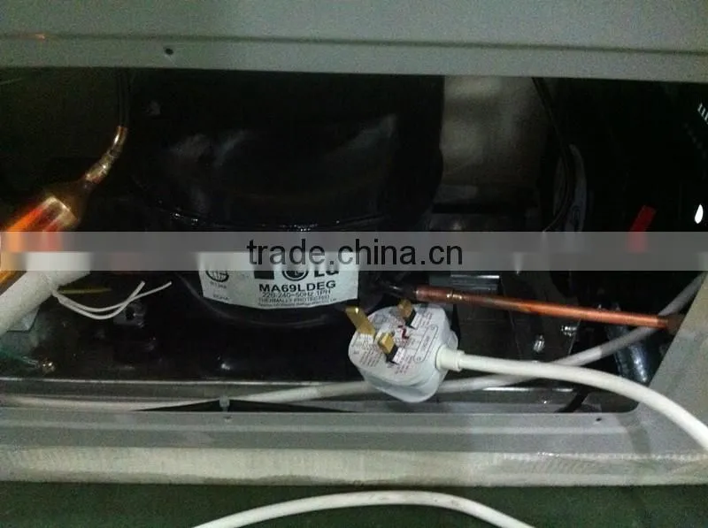 Silver color commercial slim freezer mini deep freezer price