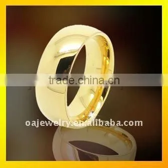 mens gold plated tungsten carbide finger rings