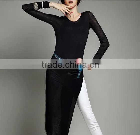 Ladies hot sell knitted dresses fashion 2013
