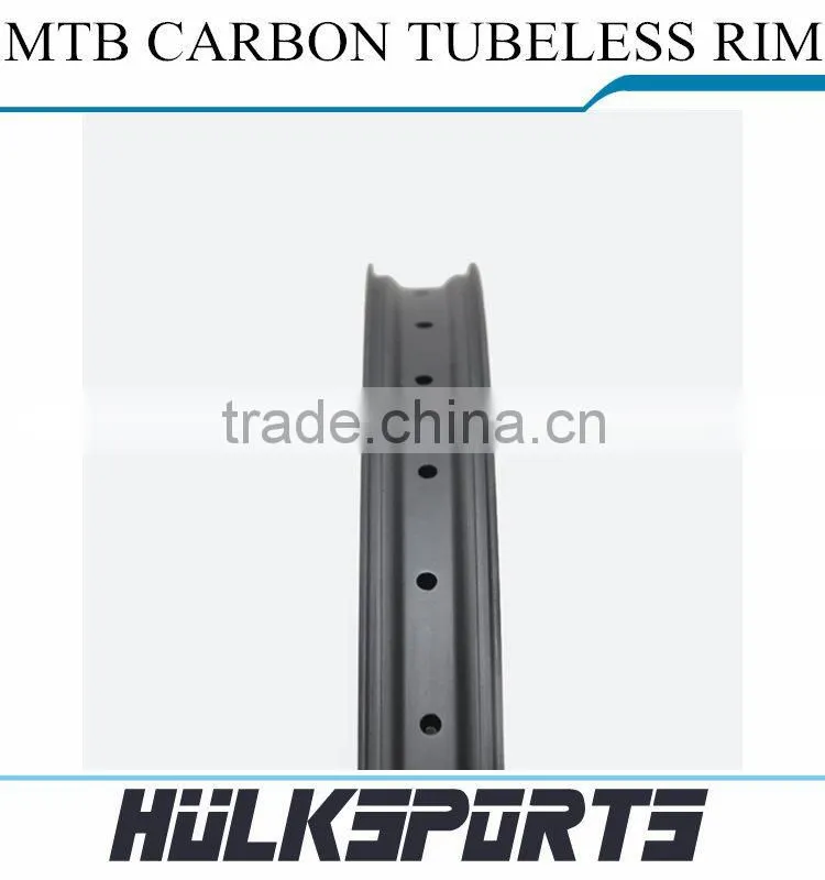 Bicycle Carbon Rims 26ER Mountain Bicycle Rim Hookless 30mm Width Tubuless Carbon Rims For Sale