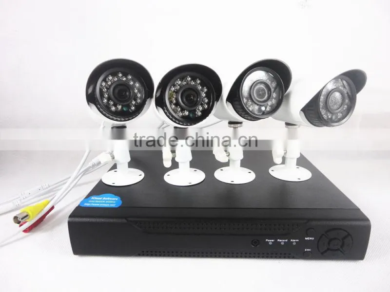 best price video surveillance hot sale high definition dvr 4ch cctv camera system