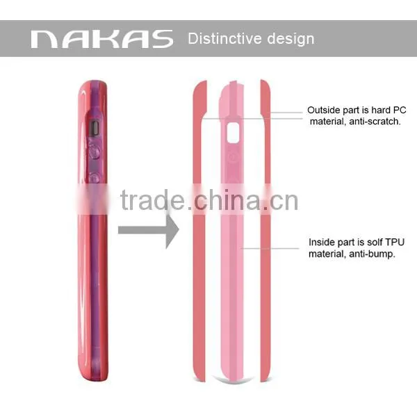 3 in 1 hybrid bumper cell phone case for Iphone 5/5S