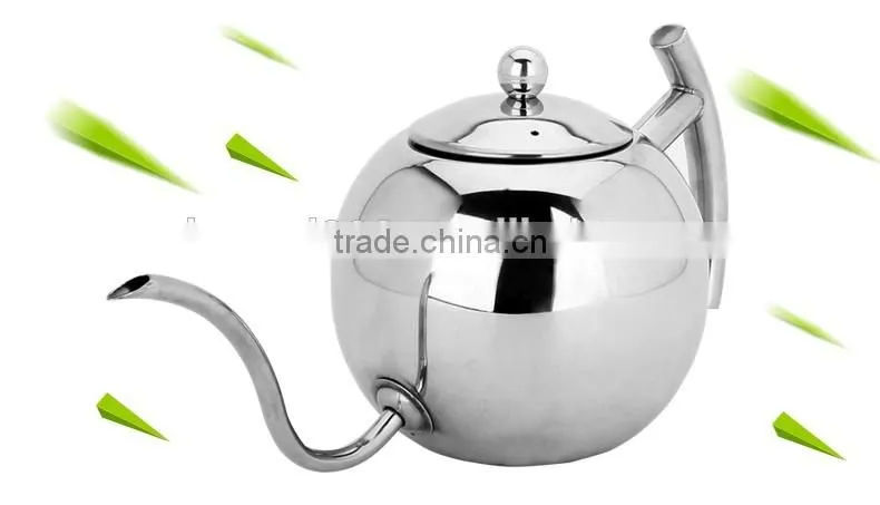 850ml/1100ml stainless steel pour over coffee drip kettle with infuser