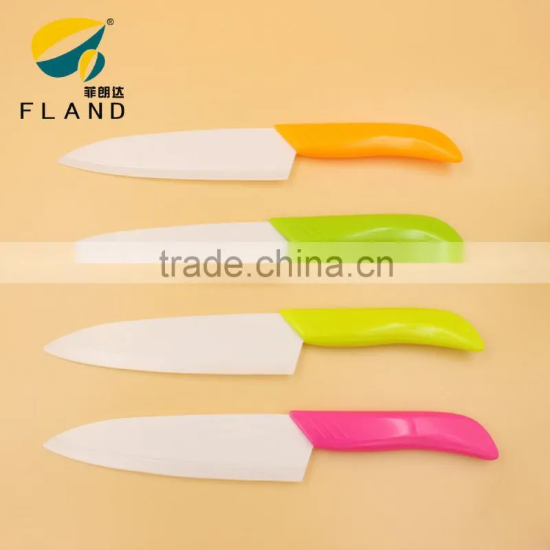Colour PP handle top -quality pp handle 7' ceramic chef knife