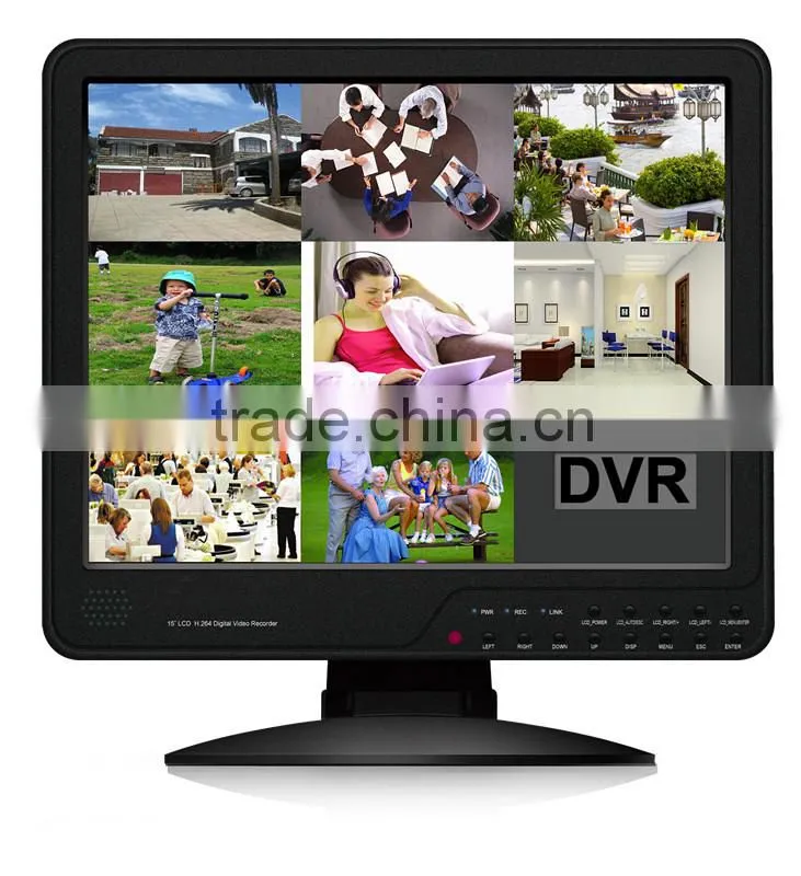 15 inch LCD 4CH intergration hd sdi dvr Screen Standalone DVR HD image dvr
