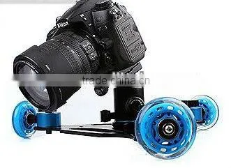3 Wheels Triangle Vedio Rail Track Slider Table Dolly Car Skater for DSLR Camera