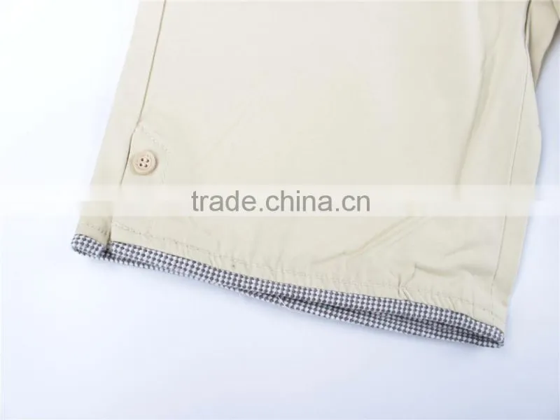 Mens new arrival cheap100%cotton stock apparel washed shorts
