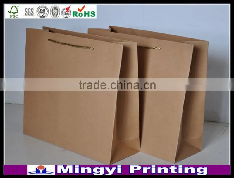 Customer design paper gift bag with handle for shopping