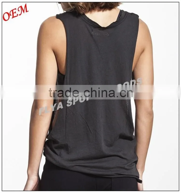 High Lightweight Soft Ladies Yoga Tank Top Gym Sport Wear Low Cut Custom Womens Workout Tank Top