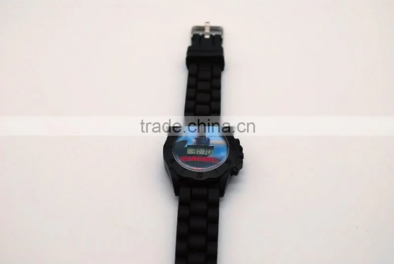 Silicone fashion digital watch