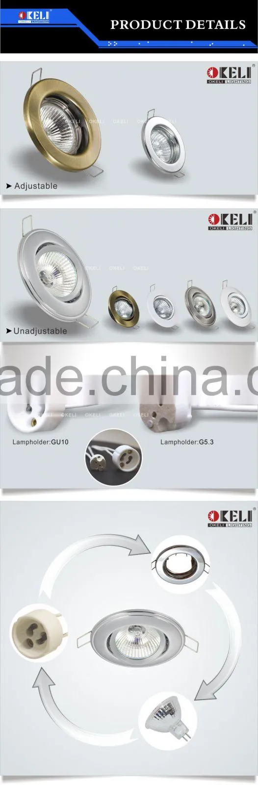 GU10 MR16 halogen stage light Iron 50w led stage light