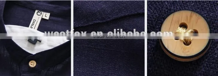 Special Design Sixteen Button Cotton Shirt