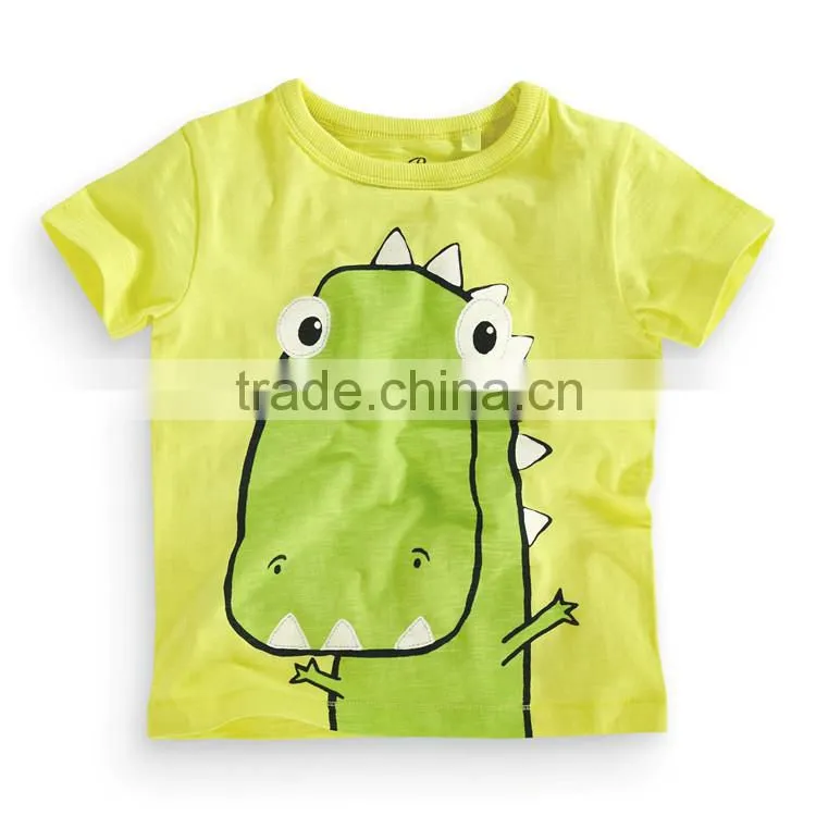 comfortable fancy animal cartoon printing kids tshirt 2015