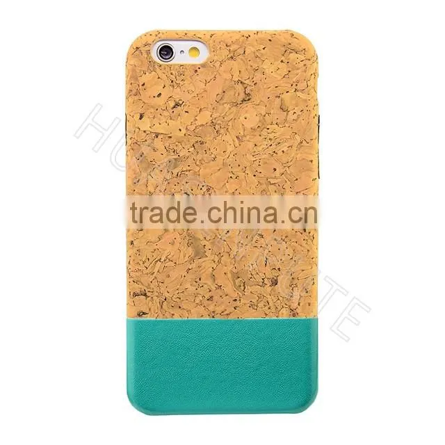Perfect Stitching Real Wooden and PU Cellular Phone Cover Back Cover Case For Apple iPhone 6s