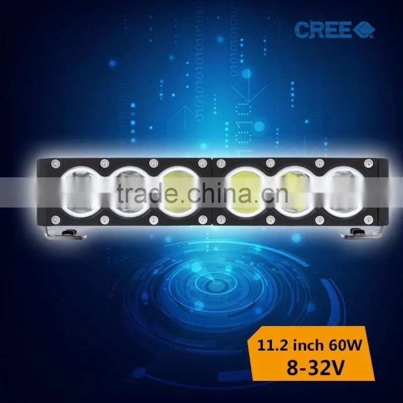 60w IP68 24 volt led driving light bar for truck