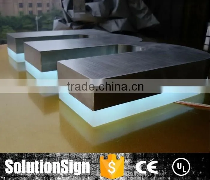 Custom Advertising 3d letter light channel led outdoor sign