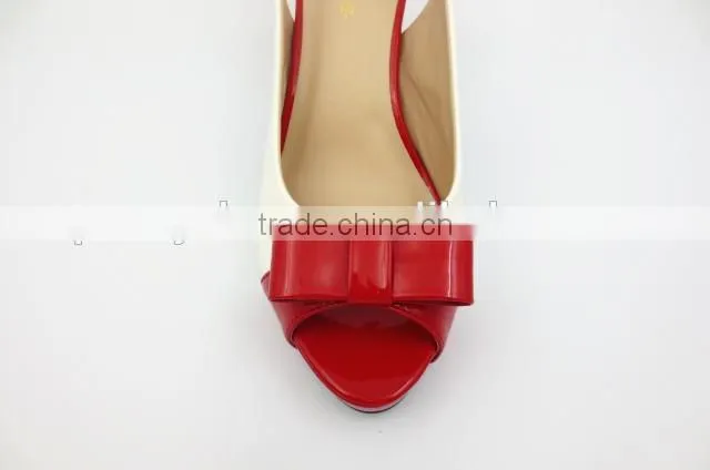 new high class mix color middle heel slingback sandals for office lady